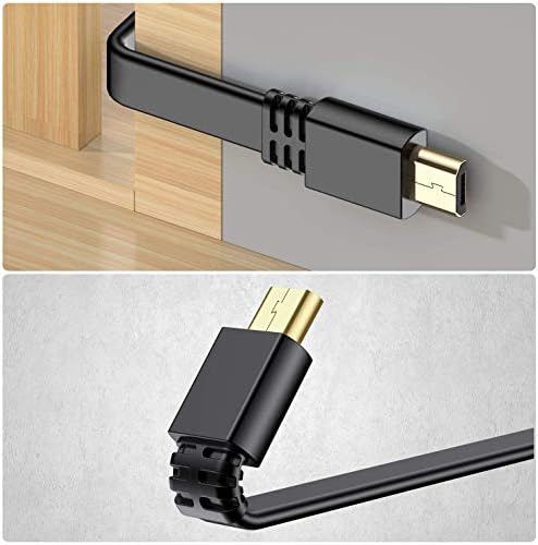 Elebase Micro USB hálózati Kábel 30 Láb (3 Csomag),Lapos Micro USB Töltő Kábel,Töltő Wyze Cam Pan V3,Yi