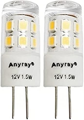 Anyray 2-Izzó G4 LED Izzó 12V a Táj Világítás, 1,5 W (JC20 Bi-pin-20w Csere), Kék Szín