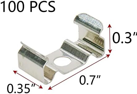 Pufguy U-Alakú LED Csatorna Szerelés Klip Tükör rögzítőkapcsokat Led Szalag Lámpa Klipek Fénycső Fix Szerelési