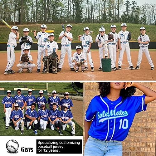 Egyéni Baseball Jersey Sport Ing Peronalized Rajongók Ajándék Egyedi Név, a Szám a Férfiak, Nők, Gyerekek