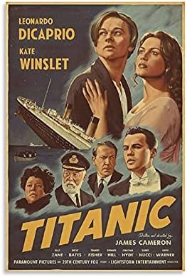A Titanic Film Tin Logó Vintage Poszter Mozi Kávézó Haza Bár Garázs Klub Fali Dekoráció 8x12 Cm