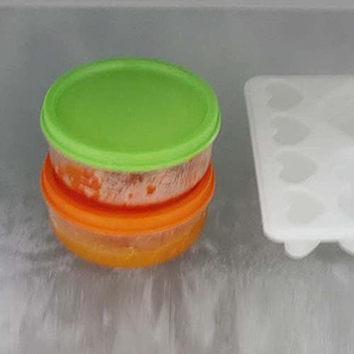 Luxshiny Mini Hűtő 24 Db Kerek Élelmiszer-Tároló Tartályok Frissen tartja Tároló Doboz, Hűtő Élelmiszer