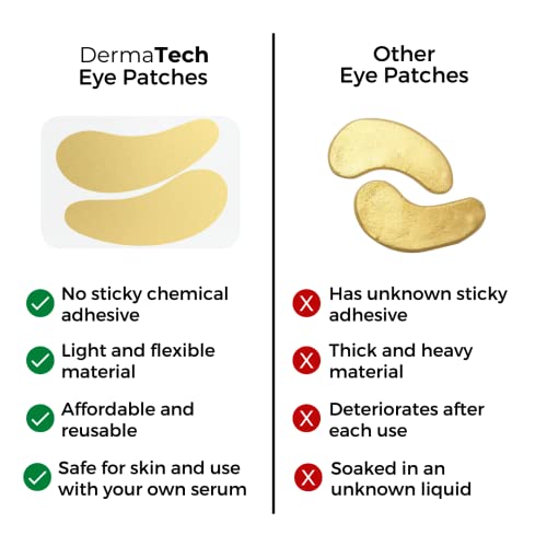 DermaTech Bőrápoló Újrafelhasználható Szem Alatti Foltok Környezetbarát Ránc Foltok Tin Eset | Szilikon-Újra