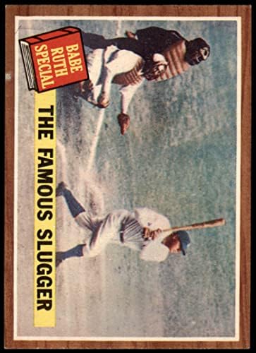 1962 Topps 138 NRM A Híres Bajnok Babe Ruth New York Yankees (Baseball Kártya) (Normál Árnyalat) EX/MT+