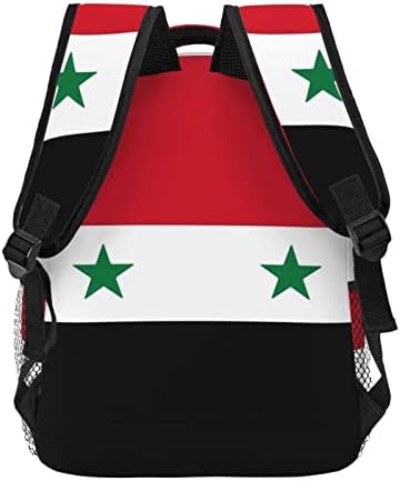 Szíriai Zászlót Utazási Laptop Hátizsák Nők Bookbag Könnyű Iskola Hátizsák Lányoknak Állítható Főiskola