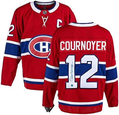 Yvan Cournoyer Montreal Canadiens Dedikált Fanatikusok Jersey - Dedikált NHL-Mezek