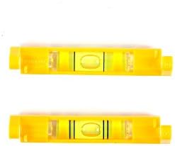 Swanson Eszköz Co LLP002 2 Csomag Sárga Szint, Tartalmaz egy 2-gyűrű pályán injekciós üveg 1-gyűrű szint