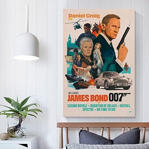 LOEBKE James Bond, a 007-es Casino Royale Film Király Plakát, Poszter Díszítő Festés Vászon Fali Poszterek