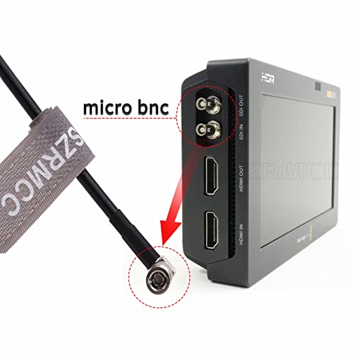 SZRMCC Nagy Sűrűségű HD derékszögű Micro BNC Q4 Standard BNC Női 75 Ohm 4K UHD Video Koaxiális Kábel Blackmagic