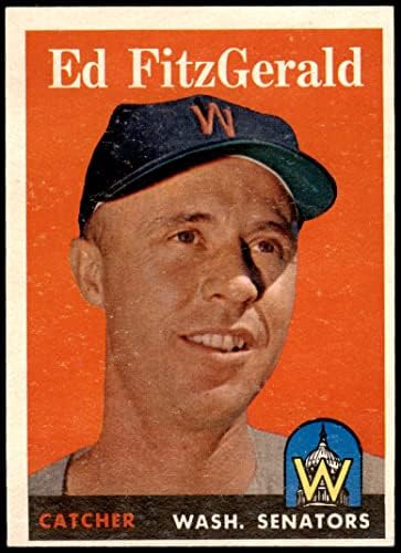 1958 Topps 236 Ed Fitzgerald Washington Senators (Baseball Kártya) EX Szenátorok