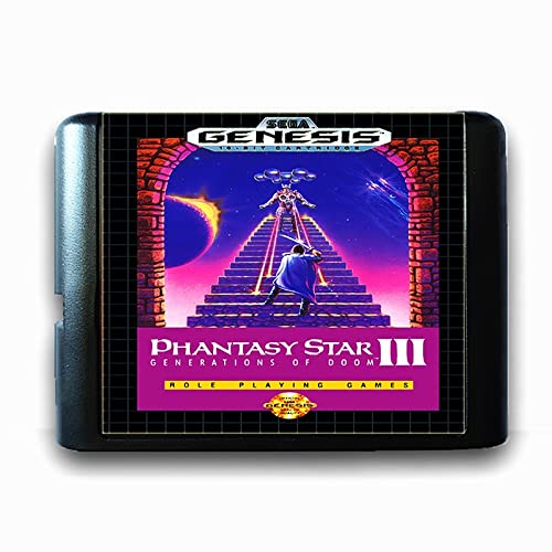 Lksya Phantasy Star 3 Játék Kártya Sega 16 Bit, MD a Mega Drive, a Genesis PAL USA JAPÁN videojáték-Konzol