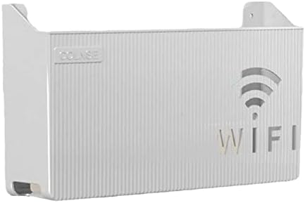 PLGEBR 1DB Falra Vezeték nélküli WiFi Router Polc Tároló Doboz ABS Műanyag Szervező Doboz Hatalom Szervező