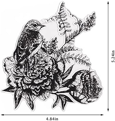 Hying Tavaszi Madár, Virág Tiszta Bélyeget Kártya Készítés, Virág Levelek Átlátszó Gumi Bélyeget Golyó