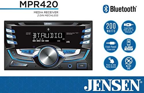 JENSEN MPR420 7 Karakteres LCD Dupla DIN autórádió Vevő & Scosche FD16B Kompatibilis Válassza ki 1998-2011