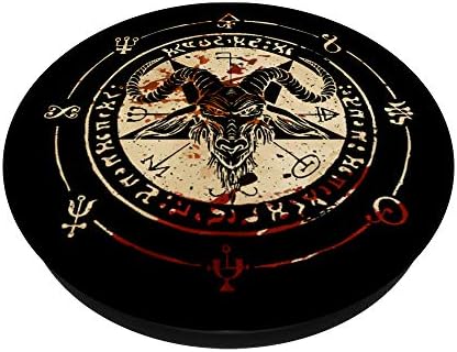 Pecsét Baphomet Okkult Pentagram Kecske Sátáni Okkult PopSockets PopGrip: Cserélhető Markolat Telefonok
