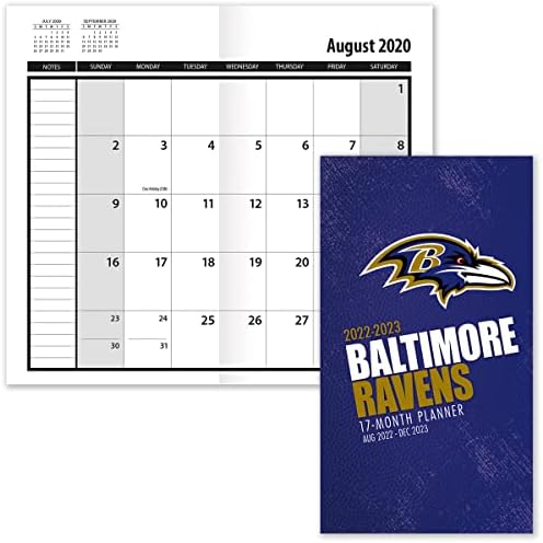 TURNER SPORT Baltimore Ravens 2022-23 17 Hónapos Pocket Tervező (23998890534)